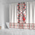 Romanian Traditional Pattern with Martenitsa Shower Curtain Happy Martisor Day 1 March