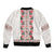 Romanian Traditional Pattern with Martenitsa Sleeve Zip Bomber Jacket Happy Martisor Day 1 March