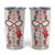 Romanian Traditional Pattern with Martenitsa Tumbler Cup Happy Martisor Day 1 March