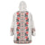 Romanian Traditional Pattern with Martenitsa Wearable Blanket Hoodie Happy Martisor Day 1 March