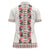 Romanian Traditional Pattern with Martenitsa Women Polo Shirt Happy Martisor Day 1 March