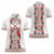 Romanian Traditional Pattern with Martenitsa Women Polo Shirt Happy Martisor Day 1 March