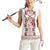 Romanian Traditional Pattern with Martenitsa Women Sleeveless Polo Shirt Happy Martisor Day 1 March