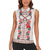 Romanian Traditional Pattern with Martenitsa Women Sleeveless Polo Shirt Happy Martisor Day 1 March