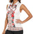 Romanian Traditional Pattern with Martenitsa Women Sleeveless Polo Shirt Happy Martisor Day 1 March