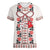 Romanian Traditional Pattern with Martenitsa Women V-Neck T-Shirt Happy Martisor Day 1 March