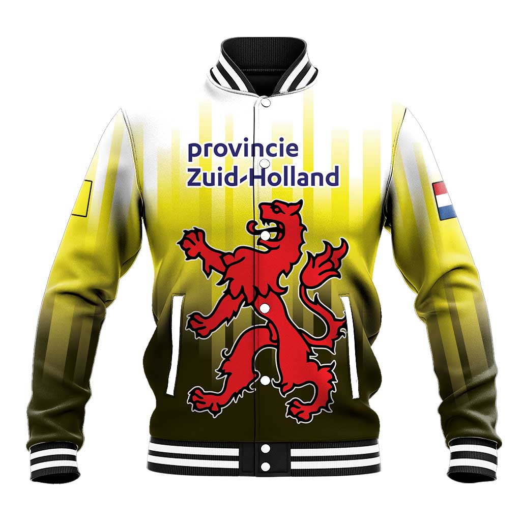 Netherlands Provincie Zuid-Holland Personalized Baseball Jacket Flag Style