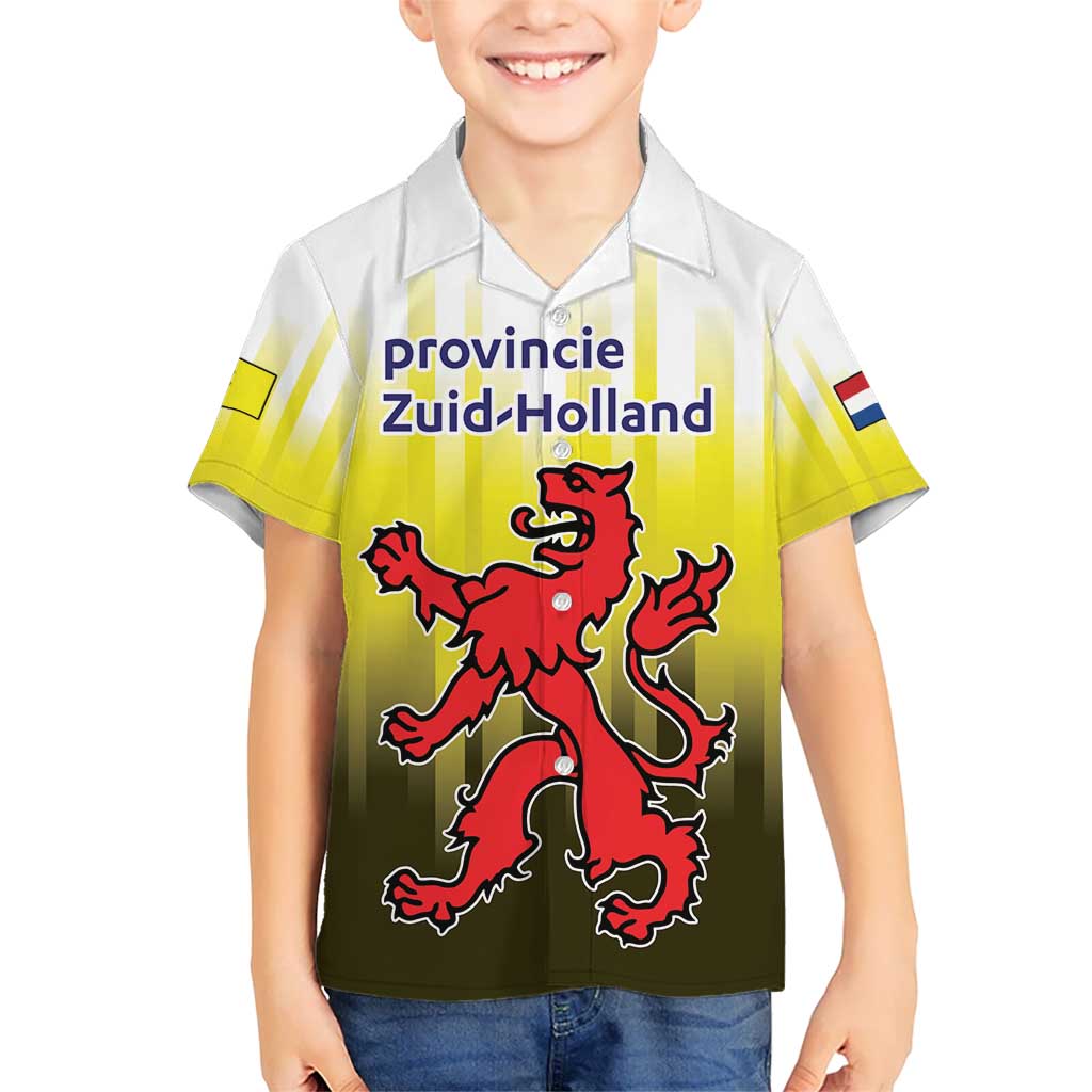 Netherlands Provincie Zuid-Holland Personalized Kid Hawaiian Shirt Flag Style