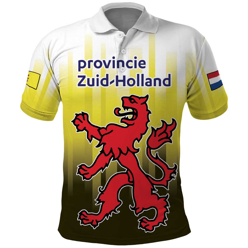 Netherlands Provincie Zuid-Holland Personalized Polo Shirt Flag Style