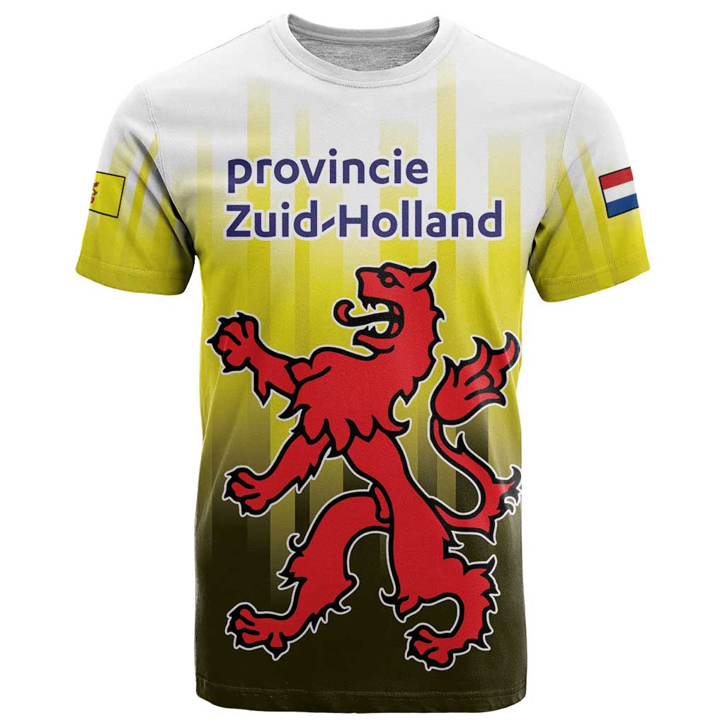 Netherlands Provincie Zuid-Holland Personalized T Shirt Flag Style