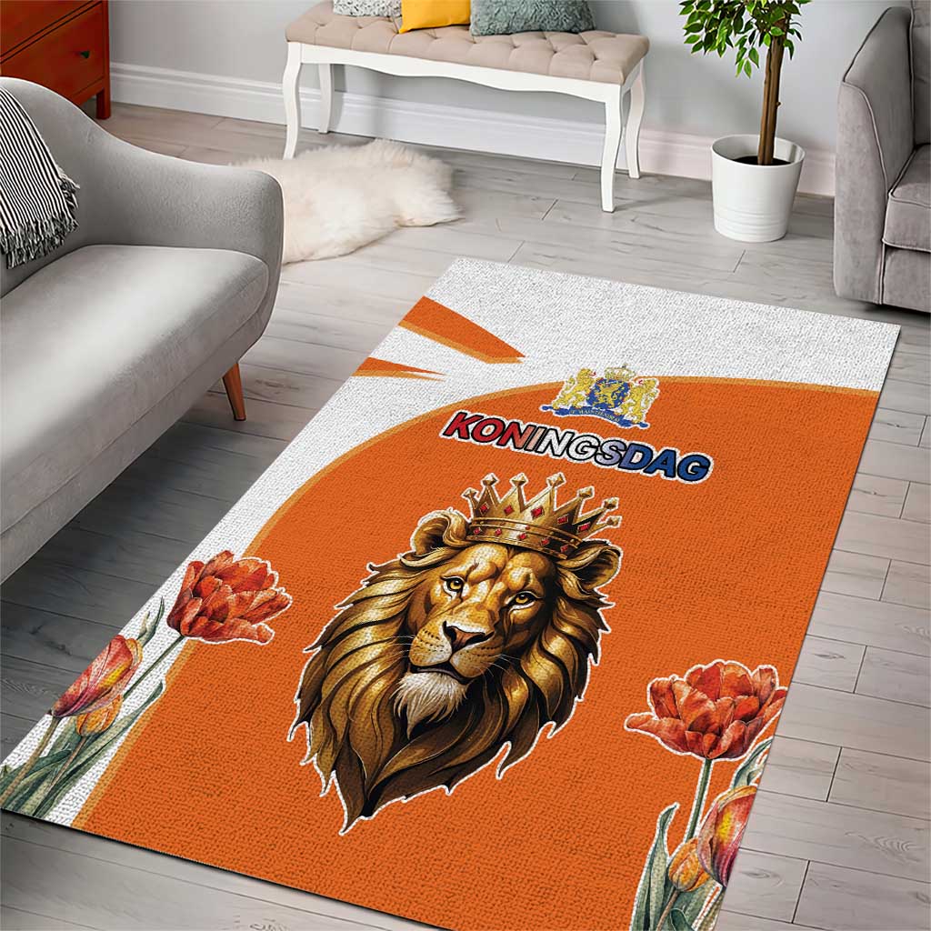 Netherlands Koningsdag Area Rug Happy King's Day