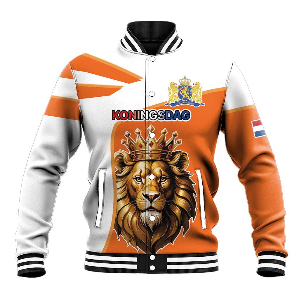 Netherlands Koningsdag Baseball Jacket Happy King's Day