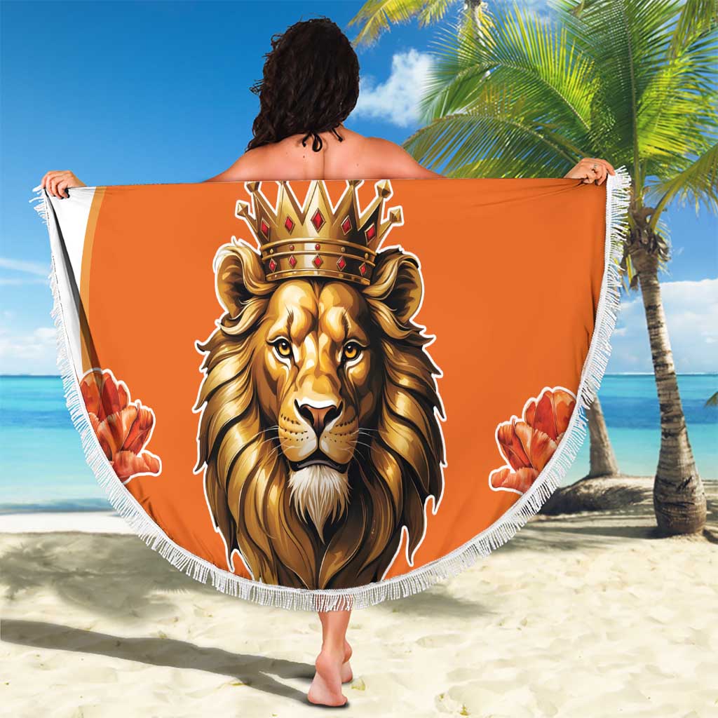 Netherlands Koningsdag Beach Blanket Happy King's Day