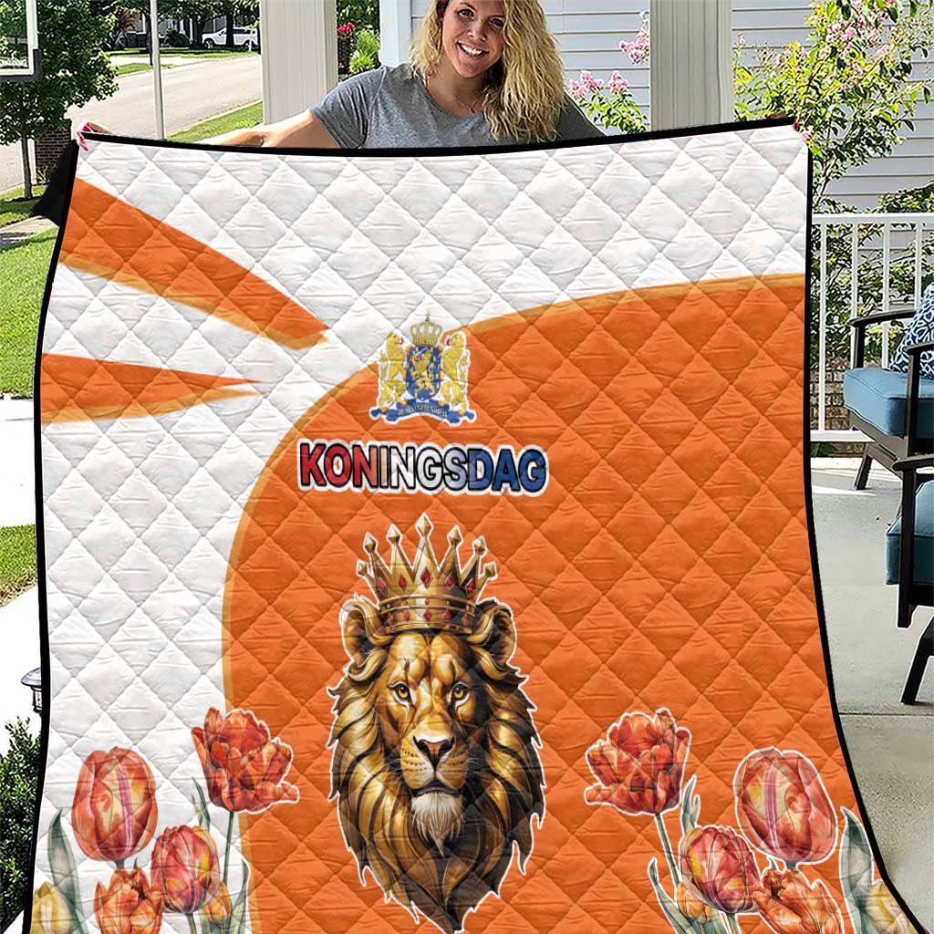 Netherlands Koningsdag Quilt Happy King's Day