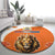 Netherlands Koningsdag Round Carpet Happy King's Day