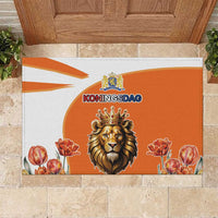 Netherlands Koningsdag Rubber Doormat Happy King's Day
