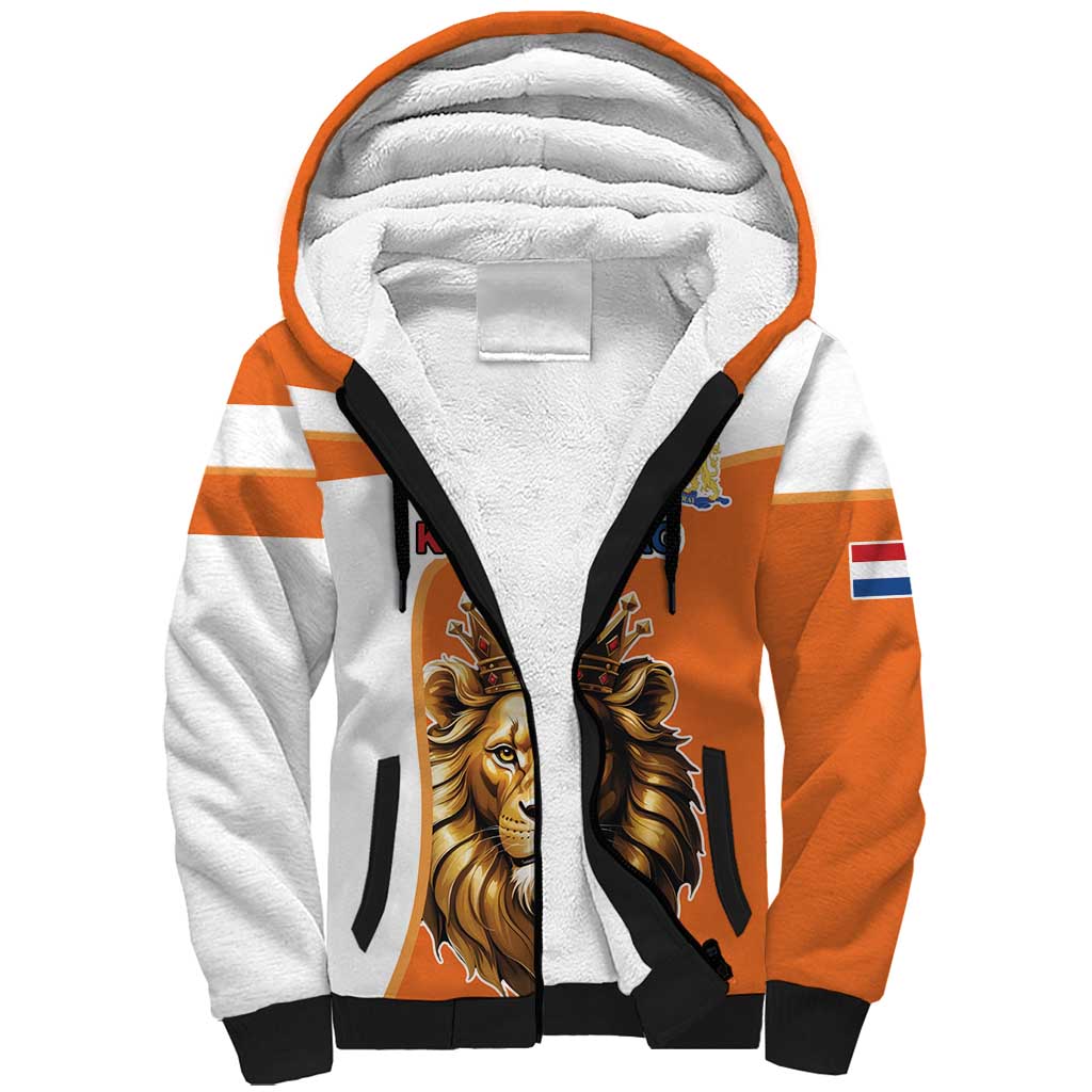 Netherlands Koningsdag Sherpa Hoodie Happy King's Day