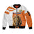 Netherlands Koningsdag Sleeve Zip Bomber Jacket Happy King's Day