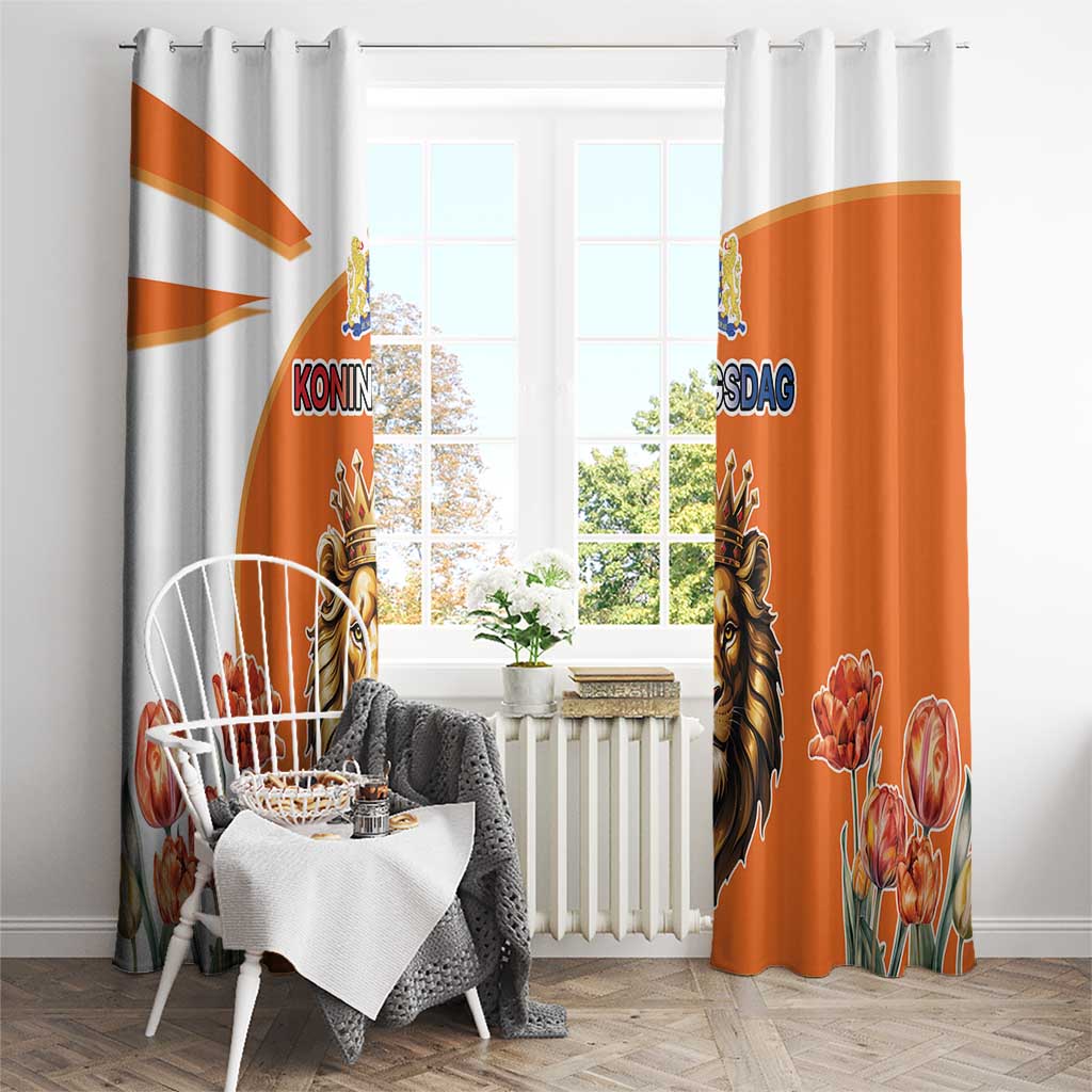 Netherlands Koningsdag Window Curtain Happy King's Day