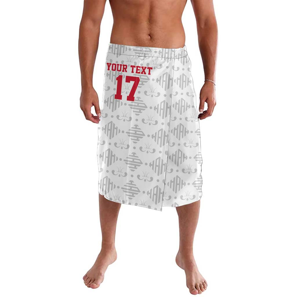 Custom Haiti Football Lavalava Come on Les Grenadiers White Style