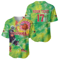 Custom Lithuania Basketball Baseball Jersey Retro Style Version 1992