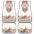 Romania Happy Martisor Day 1 March Car Mats Martenitsa and Peony Romanian Traditional Pattern