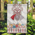 Romania Happy Martisor Day 1 March Garden Flag Martenitsa and Peony Romanian Traditional Pattern