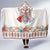 Romania Happy Martisor Day 1 March Hooded Blanket Martenitsa and Peony Romanian Traditional Pattern