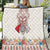 Romania Happy Martisor Day 1 March Quilt Martenitsa and Peony Romanian Traditional Pattern