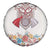 Romania Happy Martisor Day 1 March Spare Tire Cover Martenitsa and Peony Romanian Traditional Pattern