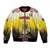 Custom Romania Football Go Champions Bomber Jacket Romanian Traditional Patern