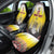 Custom Romania Football Go Champions Car Seat Cover Romanian Traditional Patern