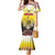 Custom Romania Football Go Champions Family Matching Mermaid Dress and Hawaiian Shirt Romanian Traditional Patern