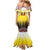 Custom Romania Football Go Champions Family Matching Mermaid Dress and Hawaiian Shirt Romanian Traditional Patern