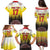 Custom Romania Football Go Champions Family Matching Puletasi and Hawaiian Shirt Romanian Traditional Patern