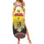 Custom Romania Football Go Champions Family Matching Summer Maxi Dress and Hawaiian Shirt Romanian Traditional Patern