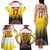 Custom Romania Football Go Champions Family Matching Tank Maxi Dress and Hawaiian Shirt Romanian Traditional Patern