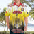 Custom Romania Football Go Champions Hawaiian Shirt Romanian Traditional Patern