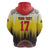 Custom Romania Football Go Champions Hoodie Romanian Traditional Patern