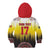 Custom Romania Football Go Champions Kid Hoodie Romanian Traditional Patern