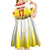 Custom Romania Football Go Champions Kid Short Sleeve Dress Romanian Traditional Patern