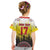 Custom Romania Football Go Champions Kid T Shirt Romanian Traditional Patern