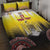 Custom Romania Football Go Champions Quilt Bed Set Romanian Traditional Patern