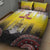 Custom Romania Football Go Champions Quilt Bed Set Romanian Traditional Patern