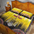 Custom Romania Football Go Champions Quilt Bed Set Romanian Traditional Patern