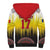 Custom Romania Football Go Champions Sherpa Hoodie Romanian Traditional Patern