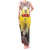 Custom Romania Football Go Champions Tank Maxi Dress Romanian Traditional Patern