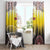 Custom Romania Football Go Champions Window Curtain Romanian Traditional Patern