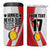 Custom Romania Tennis Winners Never Quit 4 in 1 Can Cooler Tumbler Sporty Style