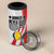 Custom Romania Tennis Winners Never Quit 4 in 1 Can Cooler Tumbler Sporty Style